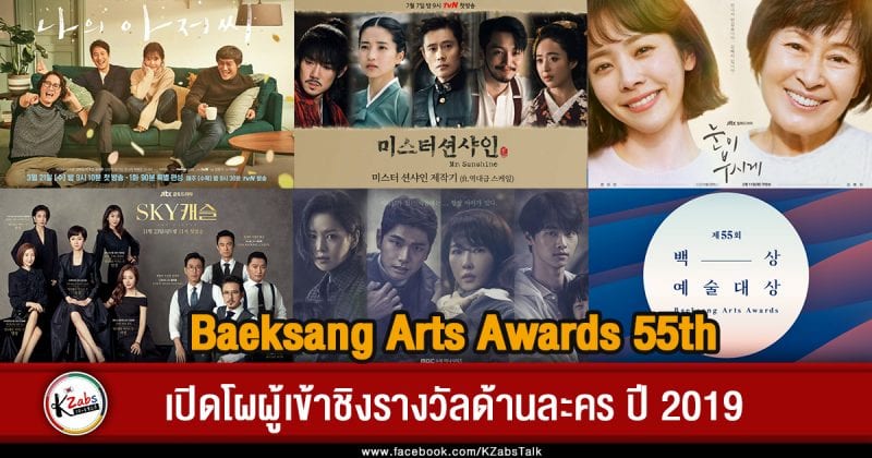 Baeksang Arts Awards 55th 2019 Dramas Nominees
