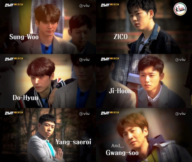 Running Man EP496 Ong Seong Wu ZICO Lee Do Hyun Seo Ji Hoon Yang Se Chan Lee Kwang Soo